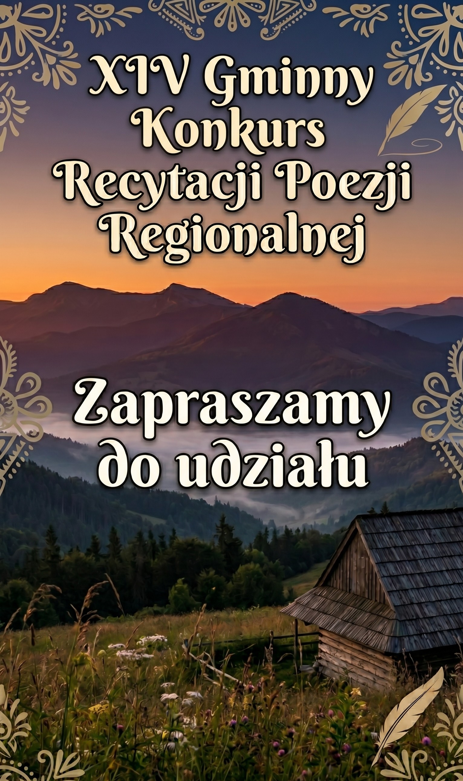 XIV GMINNY KONKURS RECYTACJI POEZJI REGIONALNEJ