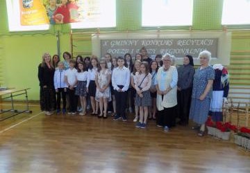 X Gminny Konkurs Recytatorski Poezji i Prozy Regionalnej